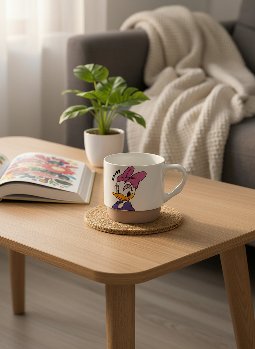 مج ديزى بورسلين – مج كرتوني لطيف للمشروبات الساخنة والباردة - الصورة 3