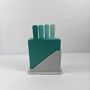 طقم بلانشات مطبخ 4 قطع مع حامل – لوح تقطيع متعدد الاستخدامات