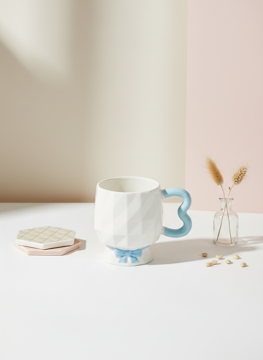 مج بورسلين فيونكة – مج أنيق بتصميم لطيف للمشروبات اليومية - الصورة 7