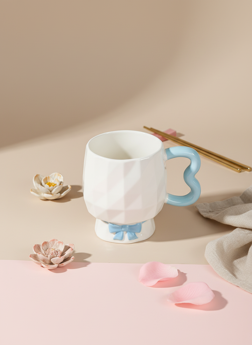 مج بورسلين فيونكة – مج أنيق بتصميم لطيف للمشروبات اليومية - الصورة 9