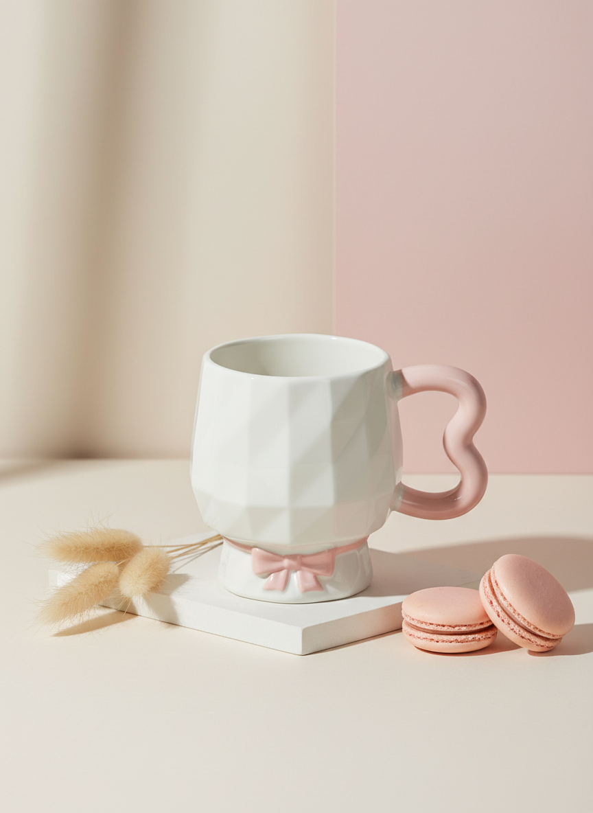 مج بورسلين فيونكة – مج أنيق بتصميم لطيف للمشروبات اليومية - الصورة 15