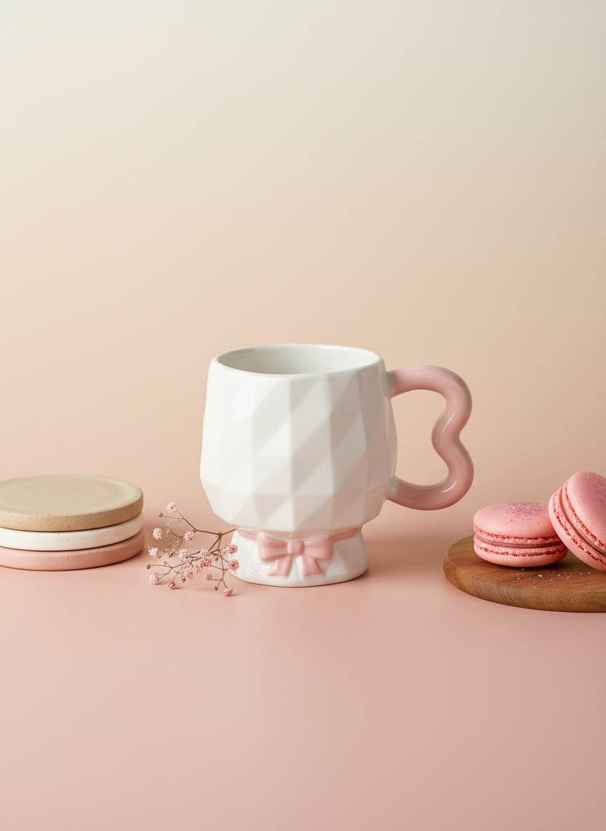 مج بورسلين فيونكة – مج أنيق بتصميم لطيف للمشروبات اليومية - الصورة 16