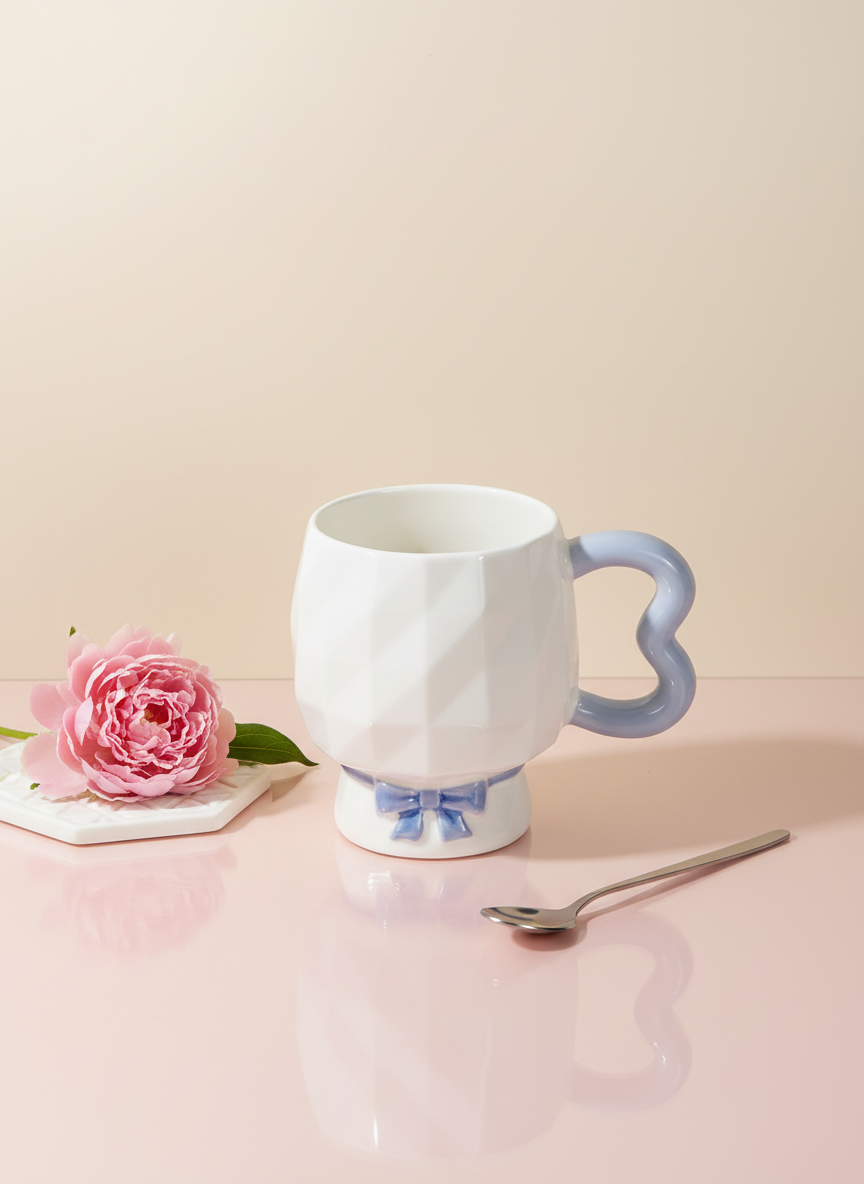 مج بورسلين فيونكة – مج أنيق بتصميم لطيف للمشروبات اليومية - الصورة 5