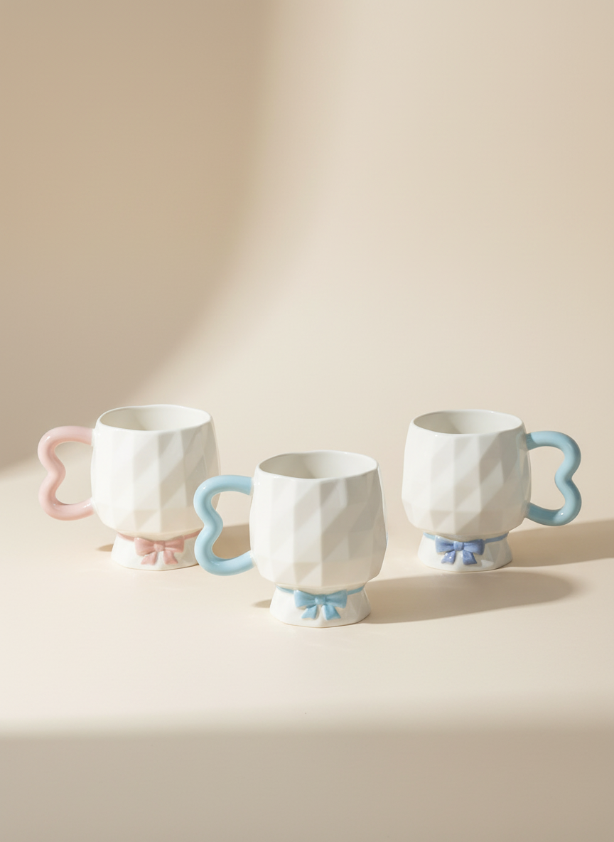 مج بورسلين فيونكة – مج أنيق بتصميم لطيف للمشروبات اليومية